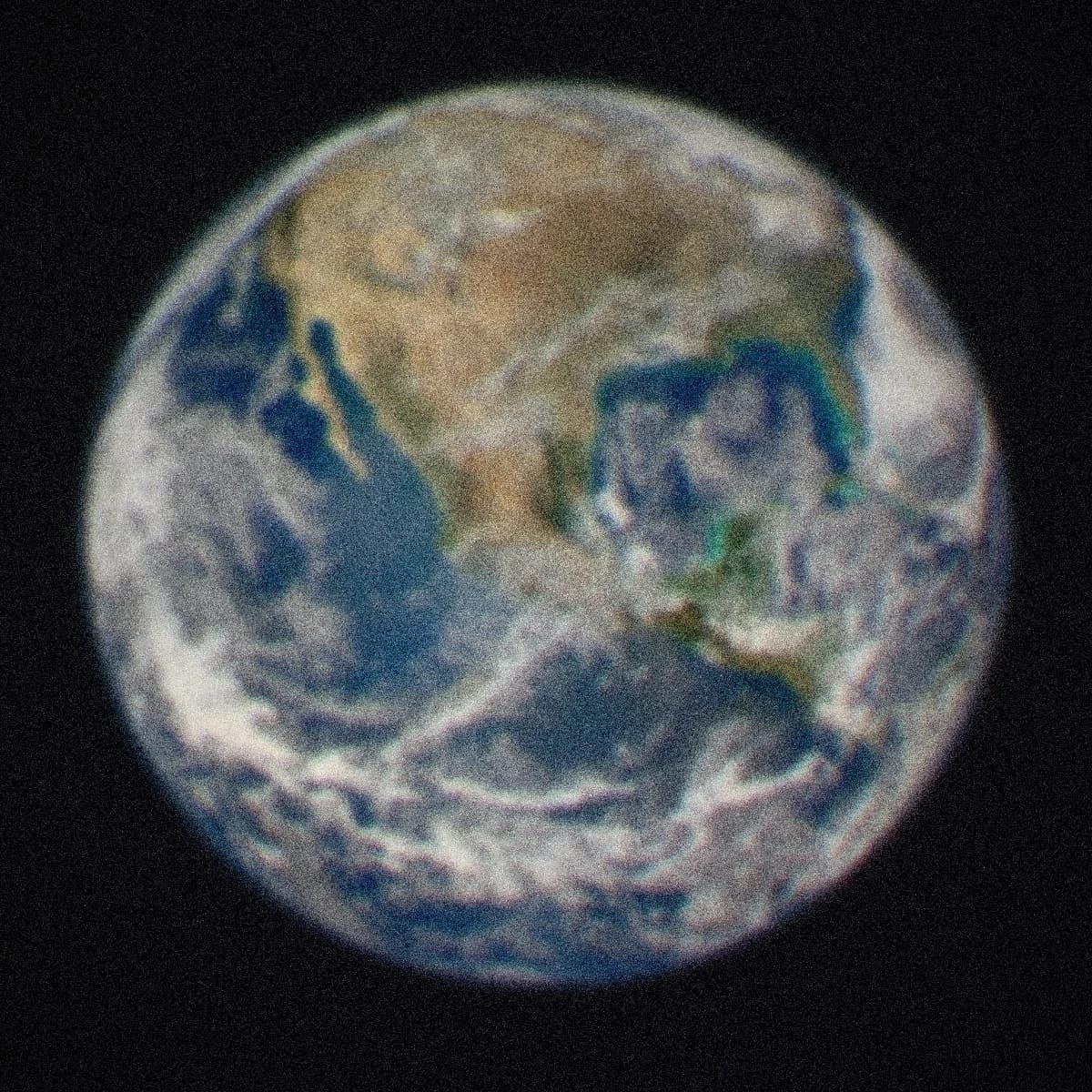 NASA Blue Marble photograph of Earth’s full disc from space, North and Central America visible